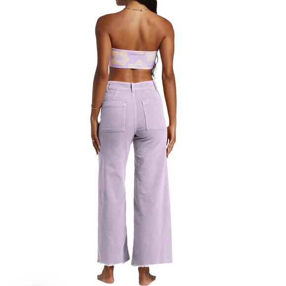 Billabong Women’s Free Fall High Waist Wide Leg Corduroy Pants Tulip Sz 29 *EUC - Picture 5 of 13